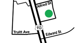 Map close-up of Greenhill Car Wash Georgetown North location